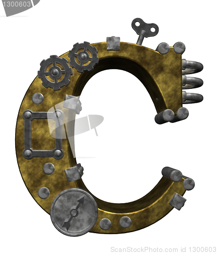 Image of steampunk letter c