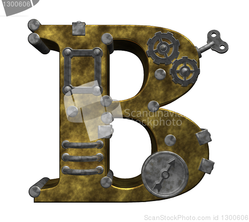 Image of steampunk letter b