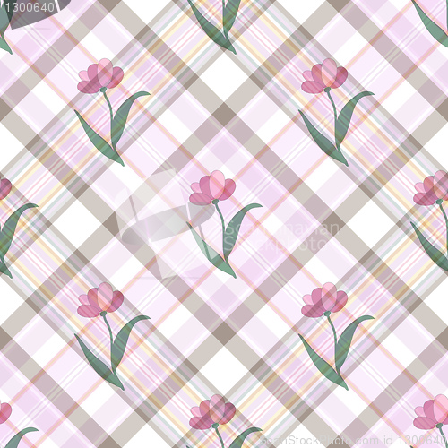 Image of Seamless gentle floral pattern