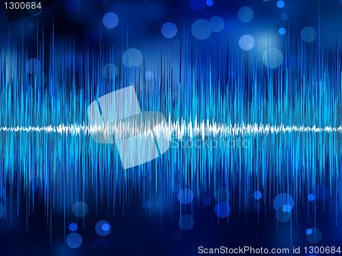 Image of Abstract bokeh waveform. EPS 8