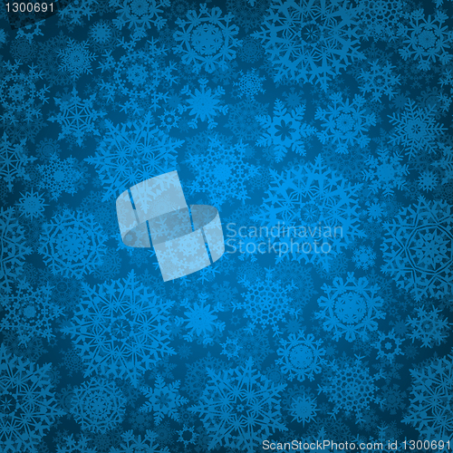 Image of Seamless deep blue christmas pattern. EPS 8