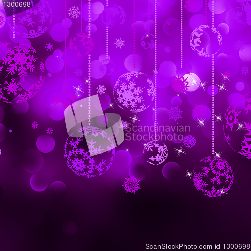 Image of Christmas bokeh background with baubles. EPS 8