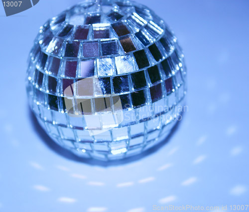 Image of blue disco ball