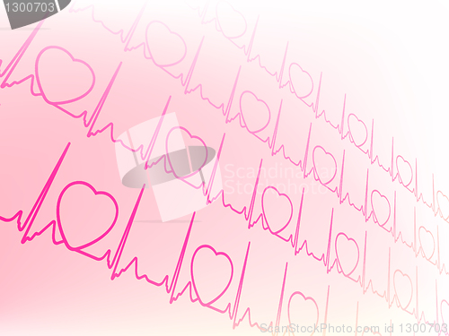 Image of Eectrocardiogram, waveform, EKG test. EPS 8