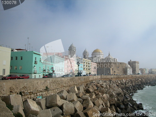 Image of The rampards of Cadiz, Spain