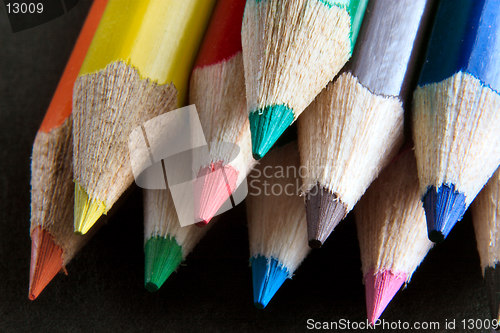 Image of crayon points