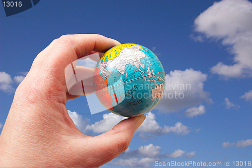 Image of world at your fingertips