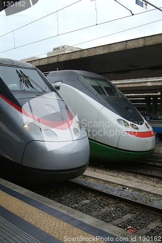 Image of Two Italian express trains