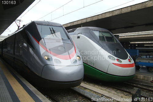 Image of Two Italian express trains