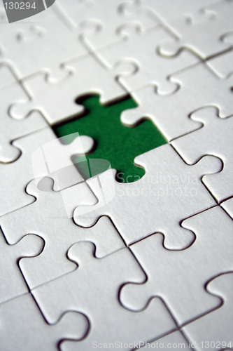 Image of Green jigsaw piece