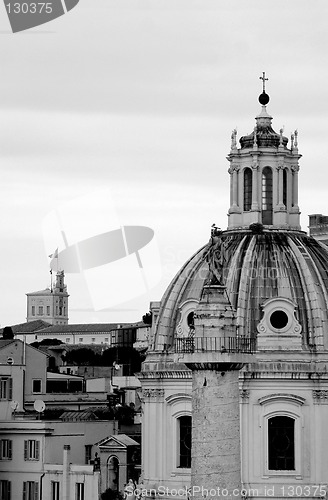Image of Rome in black and white