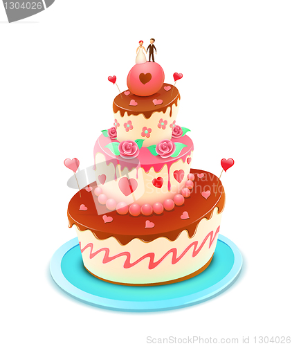 Image of wedding  cake