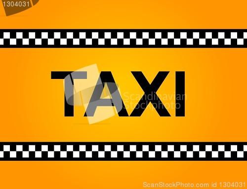 Image of TAXI Sign