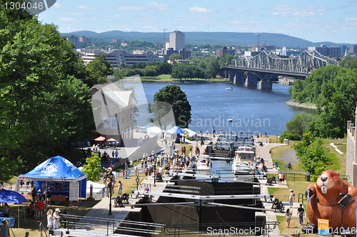 Image of Rideau Canal Locks in Ottawa