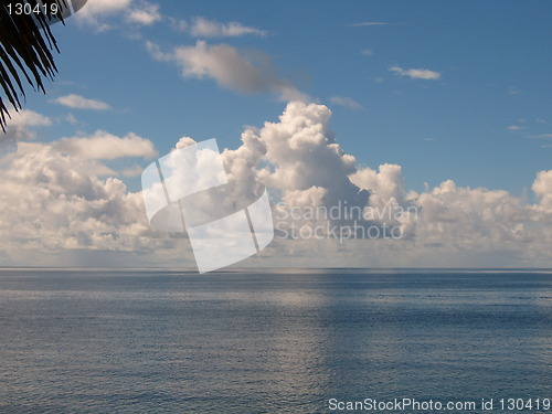 Image of Clouds over the sea