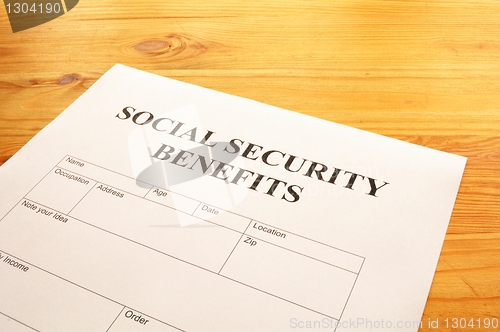 Image of social security benefits