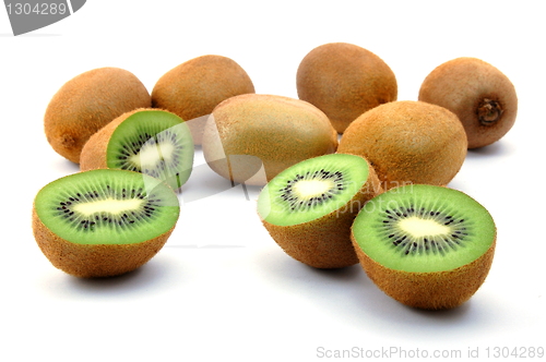 Image of kiwi fruit isolated on white background