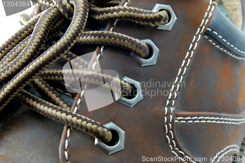 Image of macro of a shoe