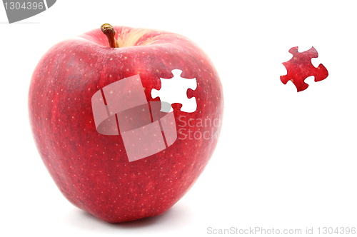 Image of apple and puzzle
