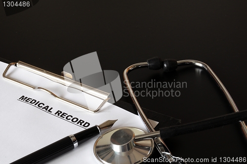 Image of medical record