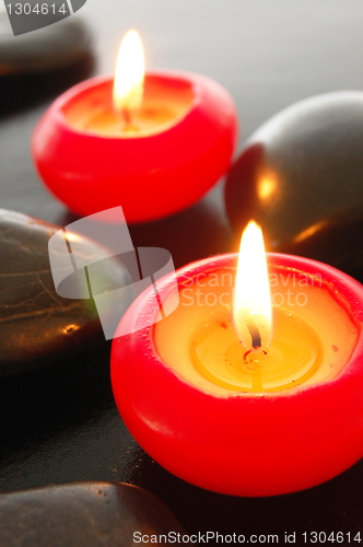 Image of red candle light