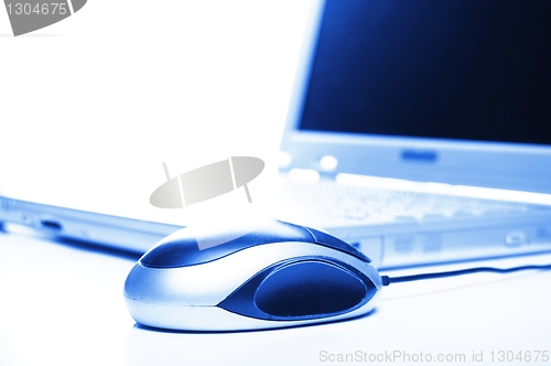 Image of laptop and mouse