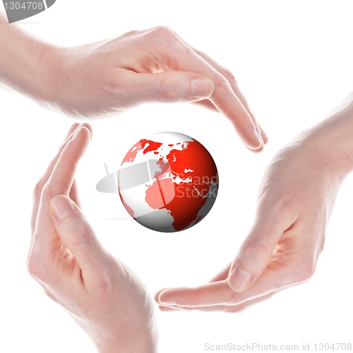 Image of world on your handy