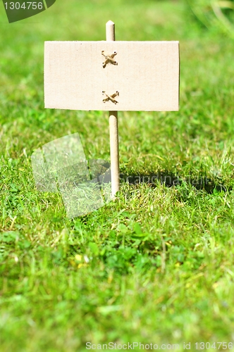 Image of blank sign