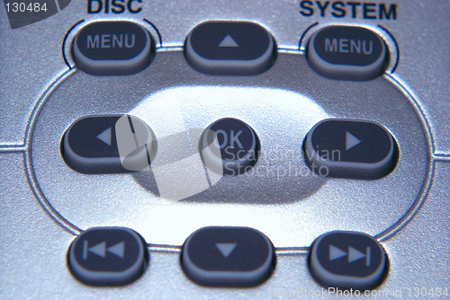 Image of control buttons on a remote control