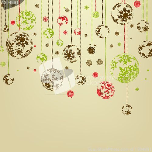 Image of Vintage merry christmas and happy new year. EPS 8