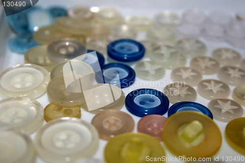 Image of assorted buttons in different colours and style
