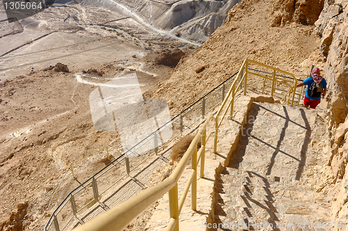 Image of Fortress Masada in Israel, Snake trail