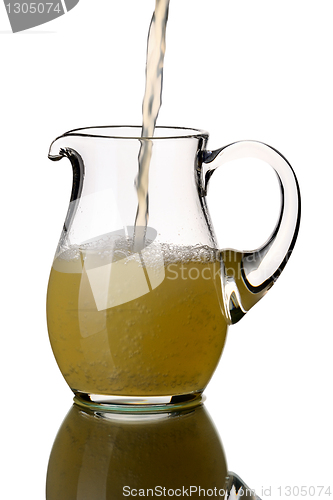 Image of Glass pitcher, isolated.