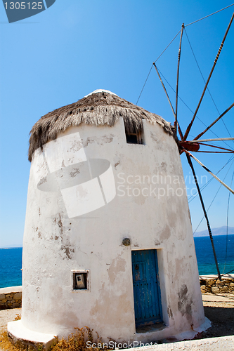 Image of Windmill in Mykonos, Greece