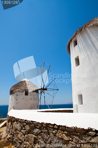 Image of Windmills in Mykonos, Greece