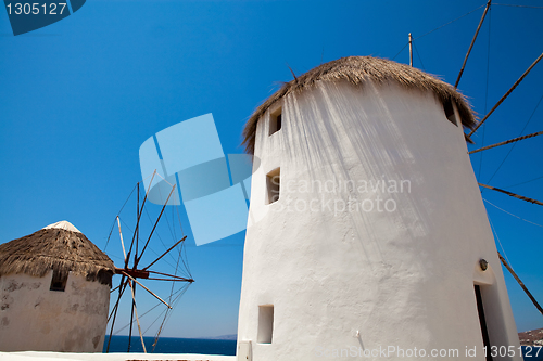 Image of Windmills in Mykonos, Greece