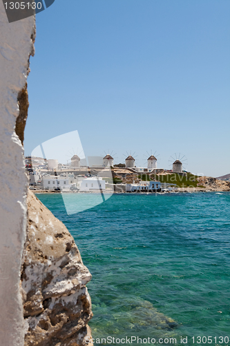 Image of Windmills in Mykonos, Greece