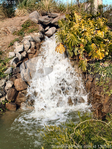 Image of waterfall in a park
