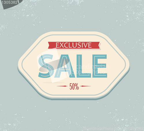 Image of Vintage sale label