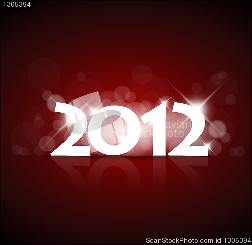 Image of Vector New Year card 2012