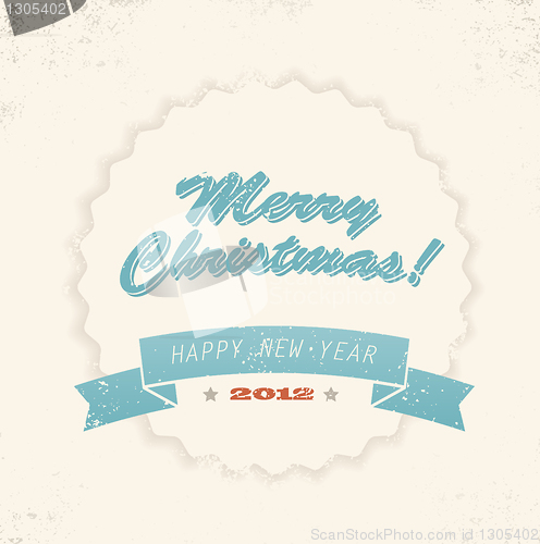 Image of Simple vintage Christmas card