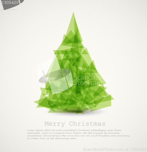 Image of Vector modern abstract christmas tree
