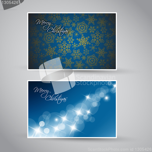 Image of Set of vector christmas / New Year banners