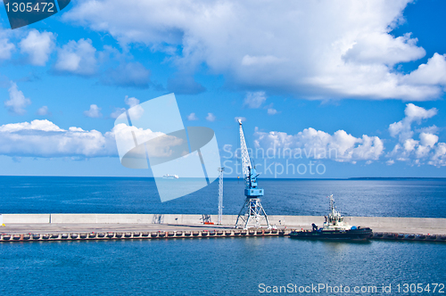 Image of Crane at the baltic sea