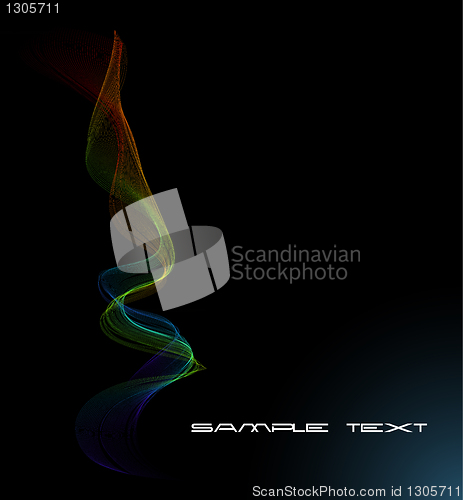 Image of abstract  rainbow smoke 