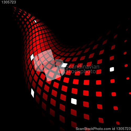 Image of 3d abstract dynamic red background 