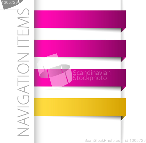 Image of Modern violet navigation items in right bar