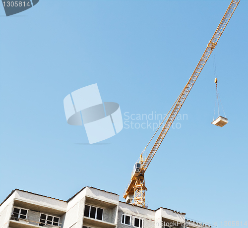 Image of construction with crane