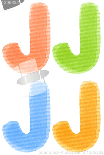 Image of Watercolor letter