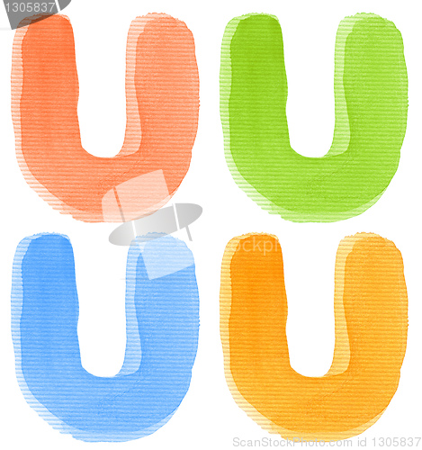 Image of Watercolor letter